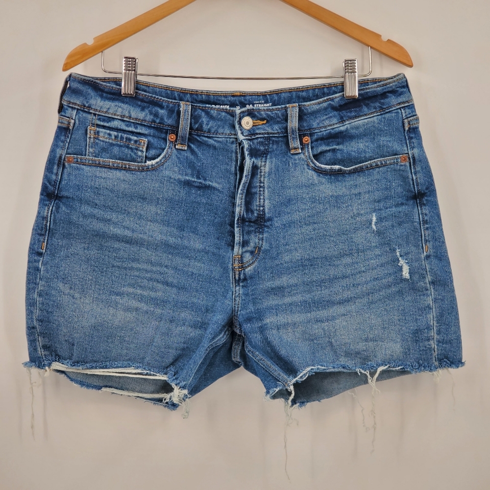 ♧♧ Old Navy Morgana High Rise OG Straight Button Fly Cutoff Shorts Size 12